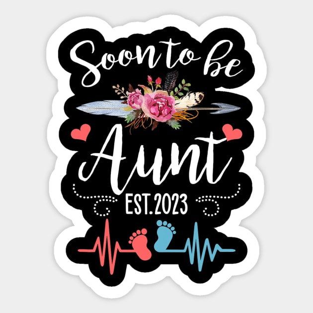 Soon To Be Mommy Est 2023 Floral Sticker by cloutmantahnee